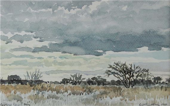 DICK FINDLAY - Sentinel Ranch. May by Dick Findlay, Dated 1987