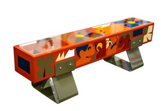 'A Space for Us' electro-galvinised mild steel bench - Laurie Wiid van Heerden