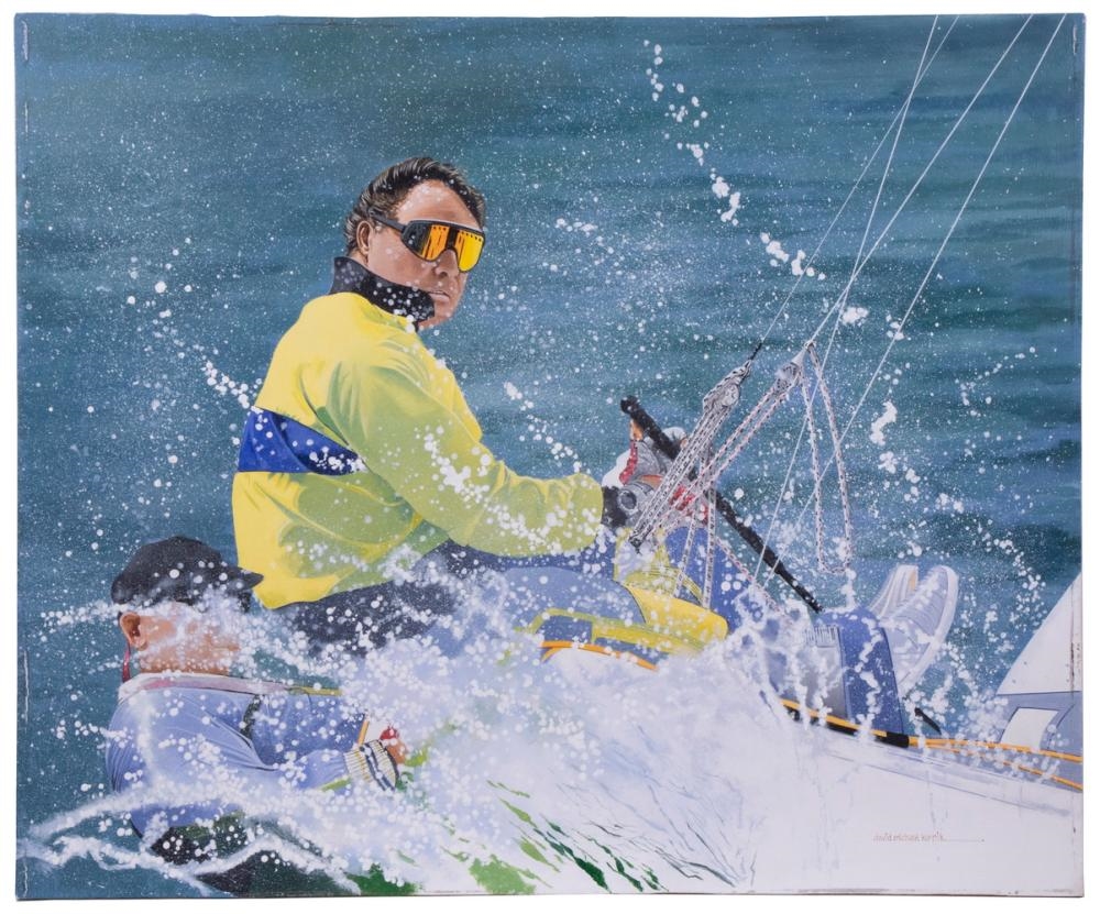 Artwork by David Michael Kornik, DAVID MICHAEL KORNIK (MA, Made of acrylic on hardboard