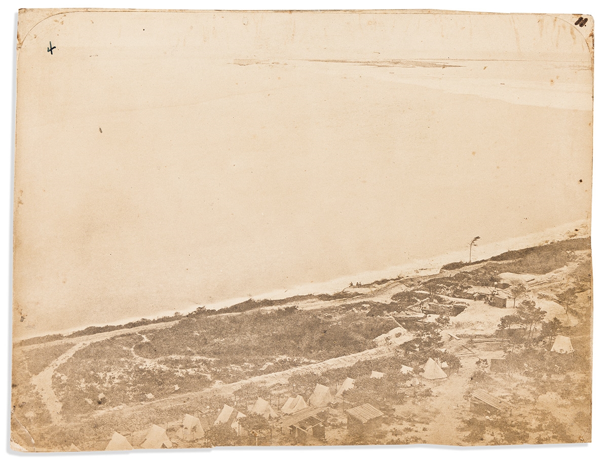 Artwork by Jay Dearborn Edwards, View taken from near Confederate-occupied Fort Barrancas in Pensacola., Made of salt print