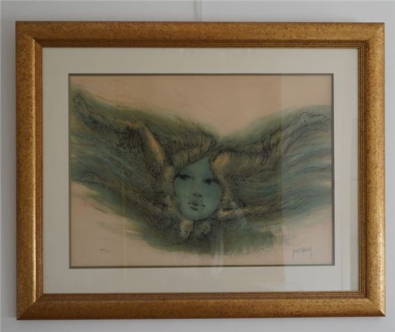 9- Francis de Lassus SAINT-GENIES ''Femme'' Lithograph no by Francis de Lassus Saint-Geniès