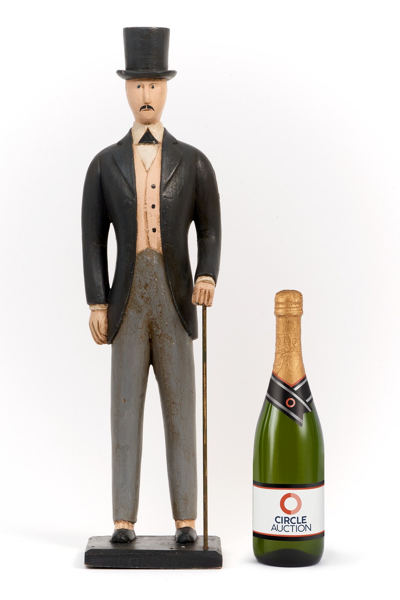 Artwork by Dapper Dan, Dapper Dan Painted Wooden Counter Display, Made of carved and painted wood