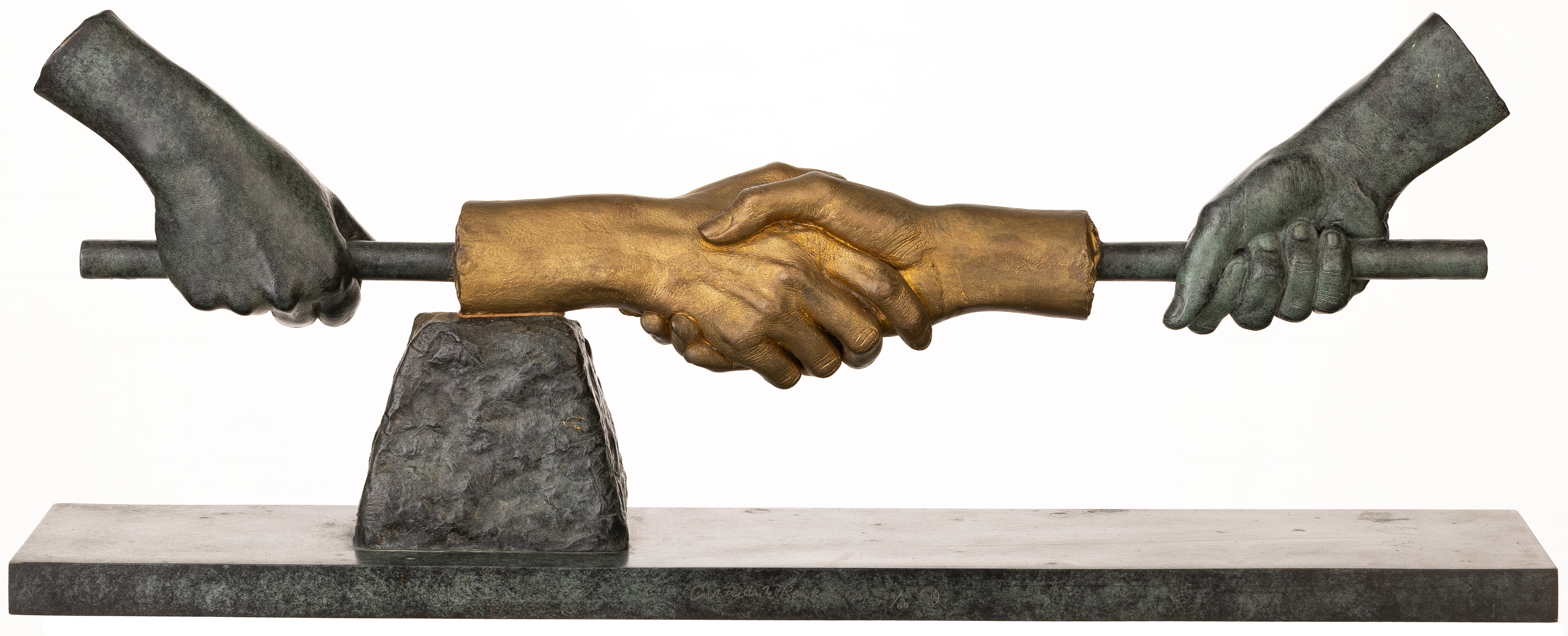 Artwork by Carl Fredrik Reuterswärd, Untitled, Made of bronze