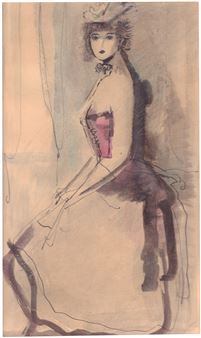 Lady in a Corset - Konstantin Ivanovich Rudakov