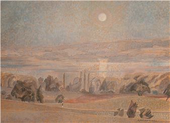 Landschaft mit Bäumen - Arnold Ammann