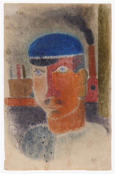 Arbeiter vor Fabrik - Franz Wilhelm Seiwert