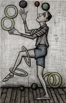 Le Cirque C Le jongleur - Bernard Buffet