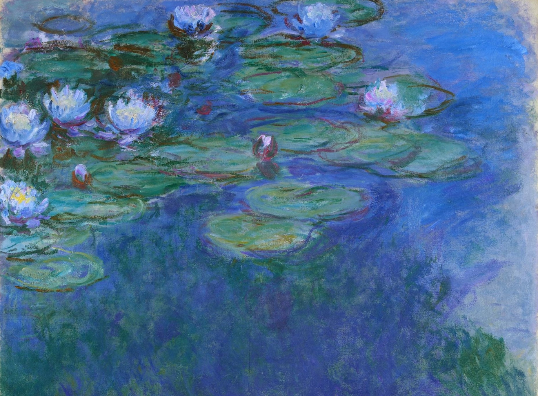 Artwork by Claude Monet, Nymphéas, Made of oil on canvas
