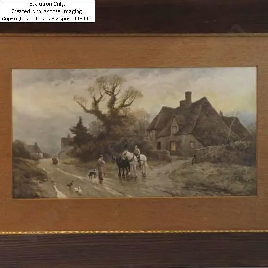 Unknown | English Rustic Scene with Country Home | MutualArt