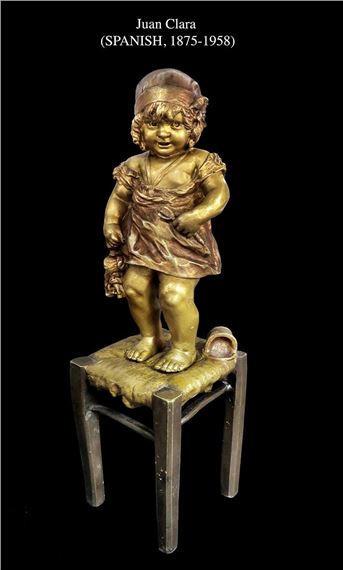 Juan Clara (Spanish 1875-1958) Bronze Sculpture, Signed by Joan Clará Ayats‏