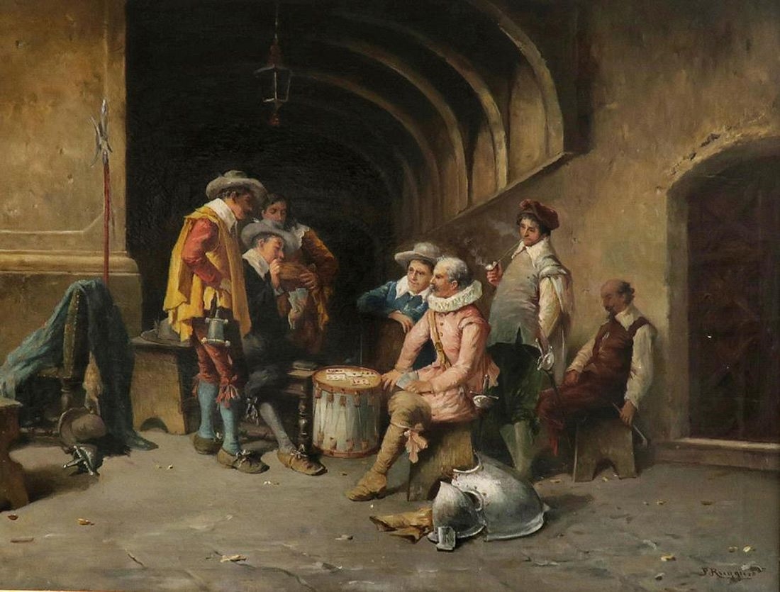 Pasquale Ruggiero | Pasquale Ruggiero, Italian (1851-1916) Pair of O/C ...