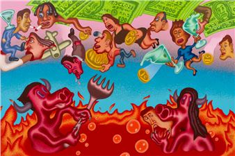 Peter Saul: Flunking the Talent Test - Michael Werner, Beverly Hills