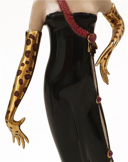 エルテ フランクリンミント アールデコ GLAMOUR プレート Erte 陶器 ☆エルテ*Erte Untamed Beauty*フランクリンミント*フィギュリン