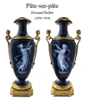 A Pair of Bronze PATE-SUR-PATE Vases by Fernand Paillet - Fernand Paillet