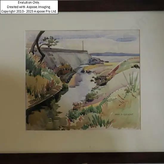 Stream leading to Sea by May Gilbert