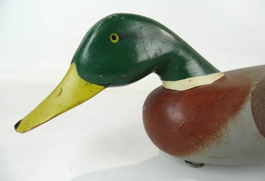 Artwork by Patrick Vincent, Decoy, Made of Carved and painted wood