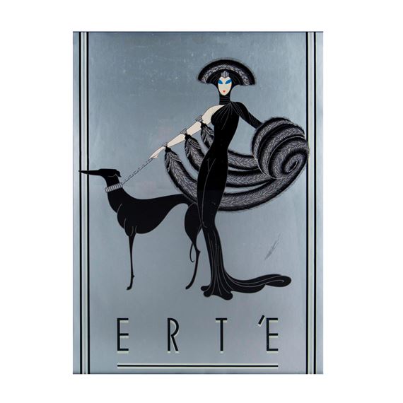 Erté | Offset lithograph poster entitled Symphony in Black by Art Deco ...