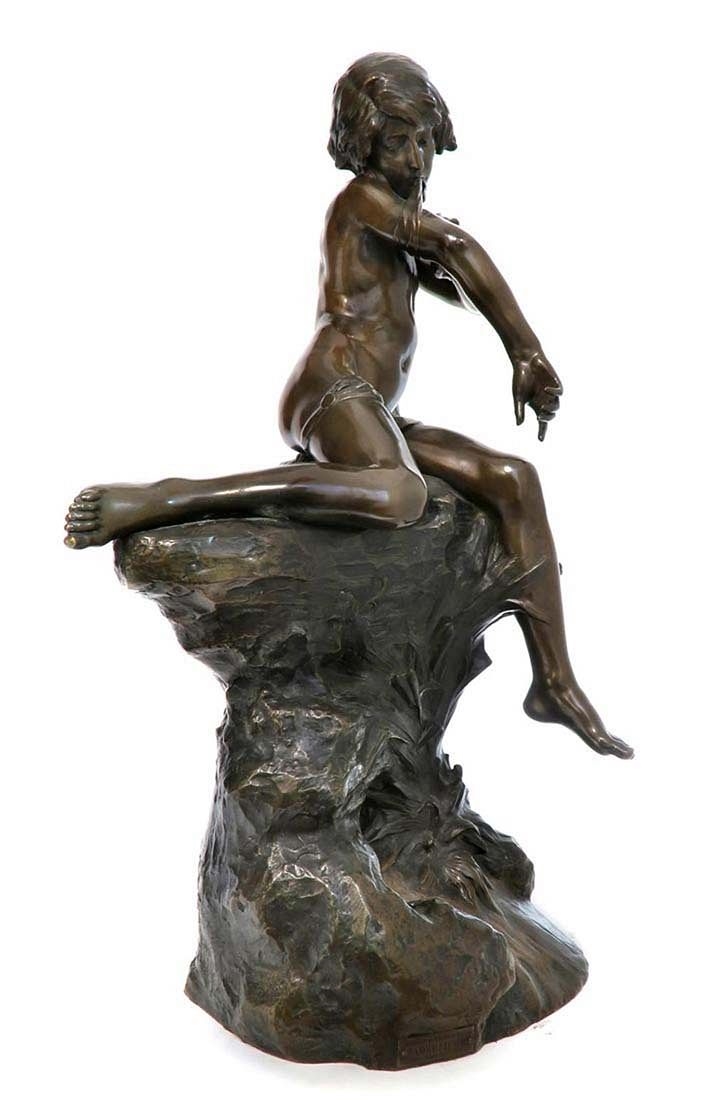 Louis Prost | 19th C. Louis Prost Large French Bronze Figure (Late 19th ...