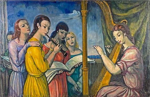 Les musiciennes by André Maire, 1974