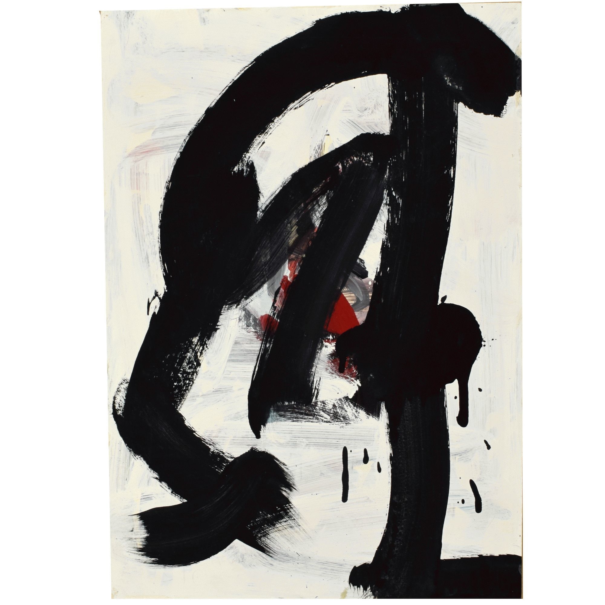 Artwork by Klaus Hähner-Springmühl, OHNE TITEL (1990), Made of Mischtechnik auf festem Karton