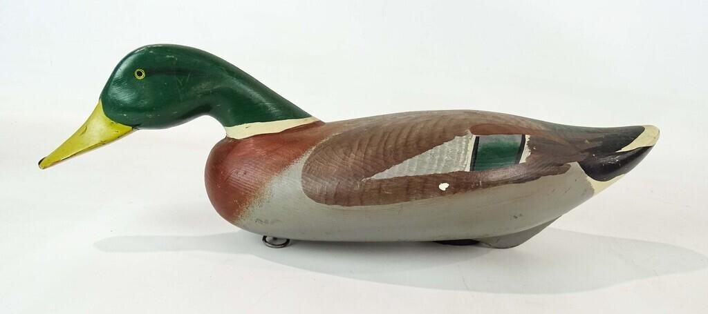 Artwork by Patrick Vincent, Decoy, Made of Carved and painted wood