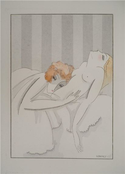 Gustave BUCHET - The Boarders by Gustave Buchet, 1921