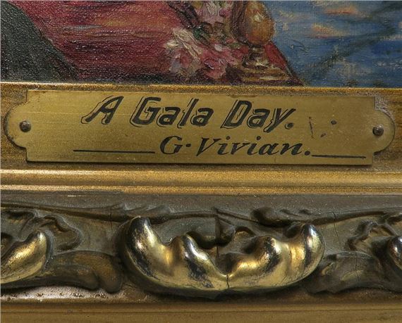 George Vivian | A Gala Day O/C Painting By George Vivian. 19th C (19 ...