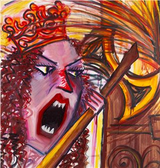 Hedwig of Anjou breaking down the door at the royal castle in Krakow - Kinga Burek