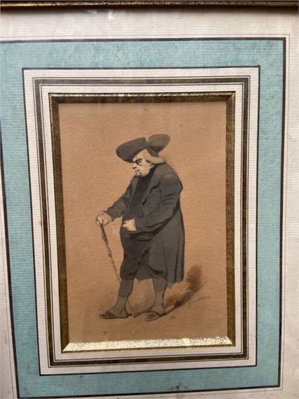 Man in a black suit by Henry Monnier