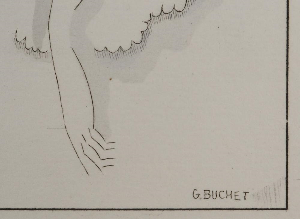 Artwork by Gustave Buchet, Gustave BUCHET - The Boarders, Made of Original etching