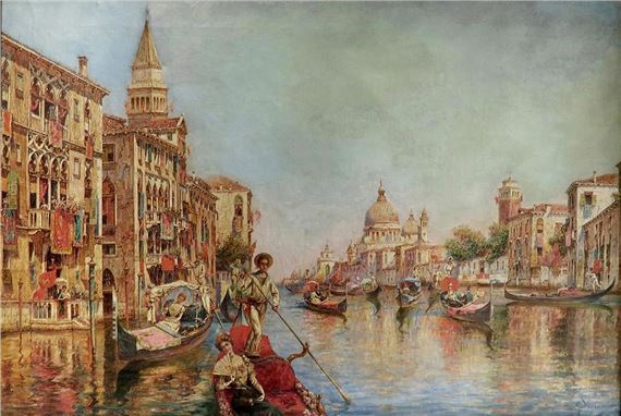 George Vivian | A Gala Day O/C Painting By George Vivian. 19th C (19 ...