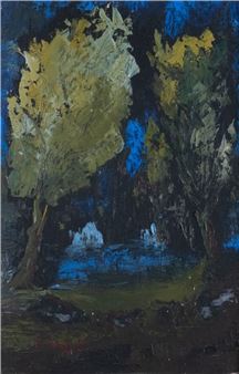 Paysage de nuit - Maurice Perrault