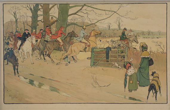 Hunt Meets by Cecil Aldin