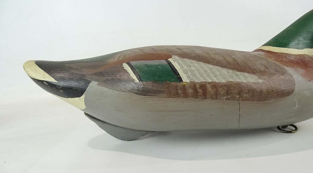 Artwork by Patrick Vincent, Decoy, Made of Carved and painted wood