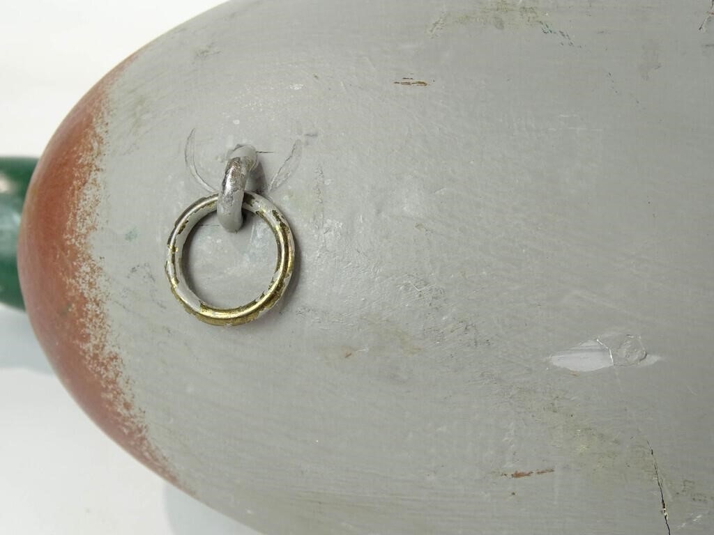 Artwork by Patrick Vincent, Decoy, Made of Carved and painted wood