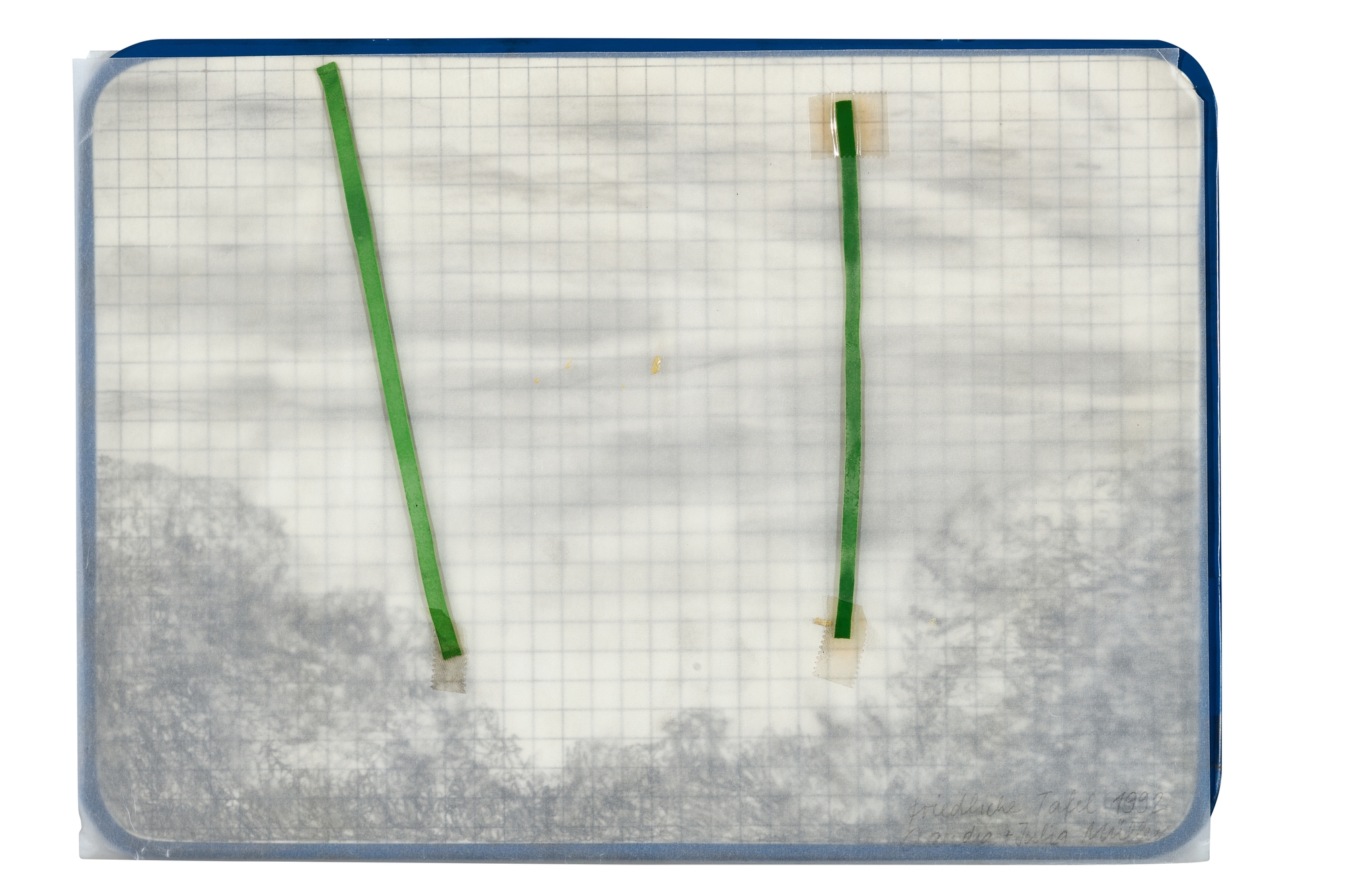 Artwork by Claudia & Julia Müller, Friedliche Tafel, Made of pencil drawing