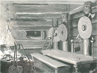 Årestue i vikingtid Picture