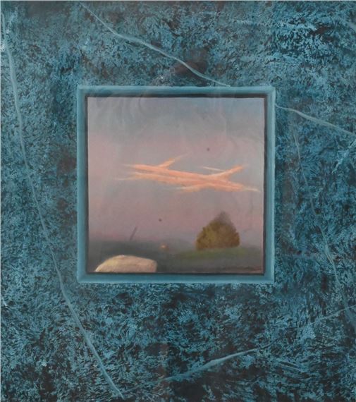 John Beerman | Untitled, Twilight Landscape with Plane Trails, 1986 ...