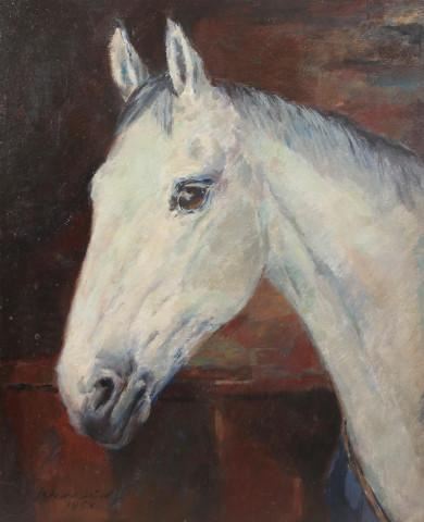 Paard by Johannes Maria Groenestein, 1954