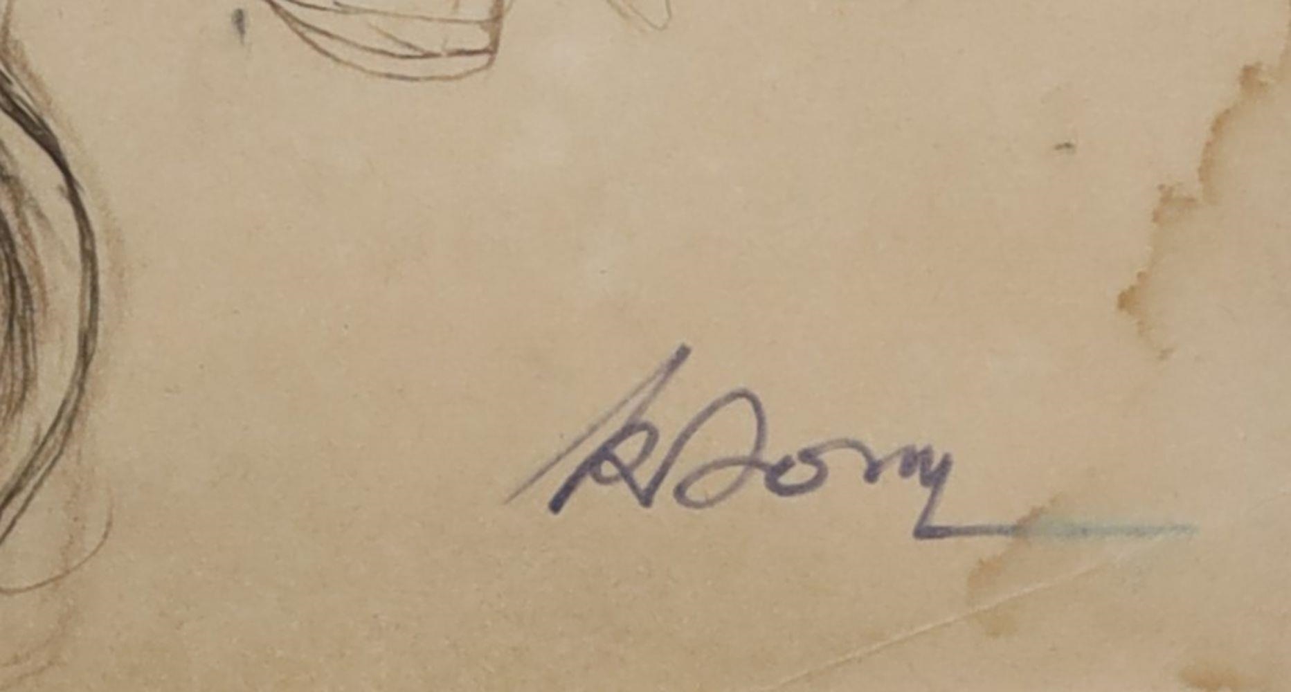 Artwork by Kim Dông, The Maiden by Kim Dong (1922-2009), 41.5 x, Made of Pencil on paper