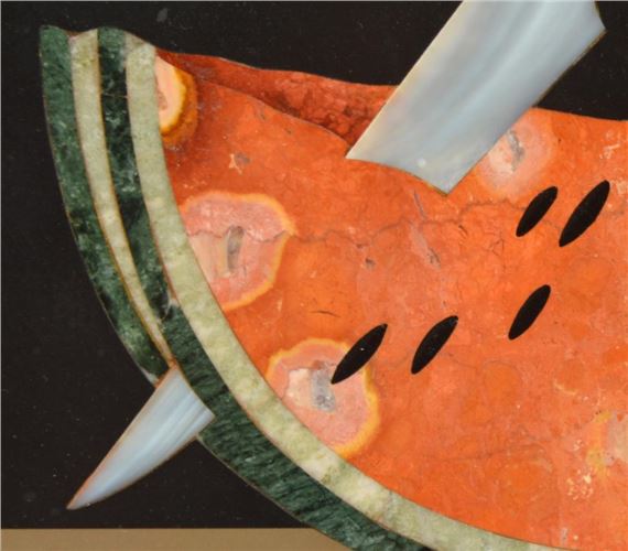 G. Ugolini | G. Ugolini Framed Natural Stone Mosaic Watermelon
