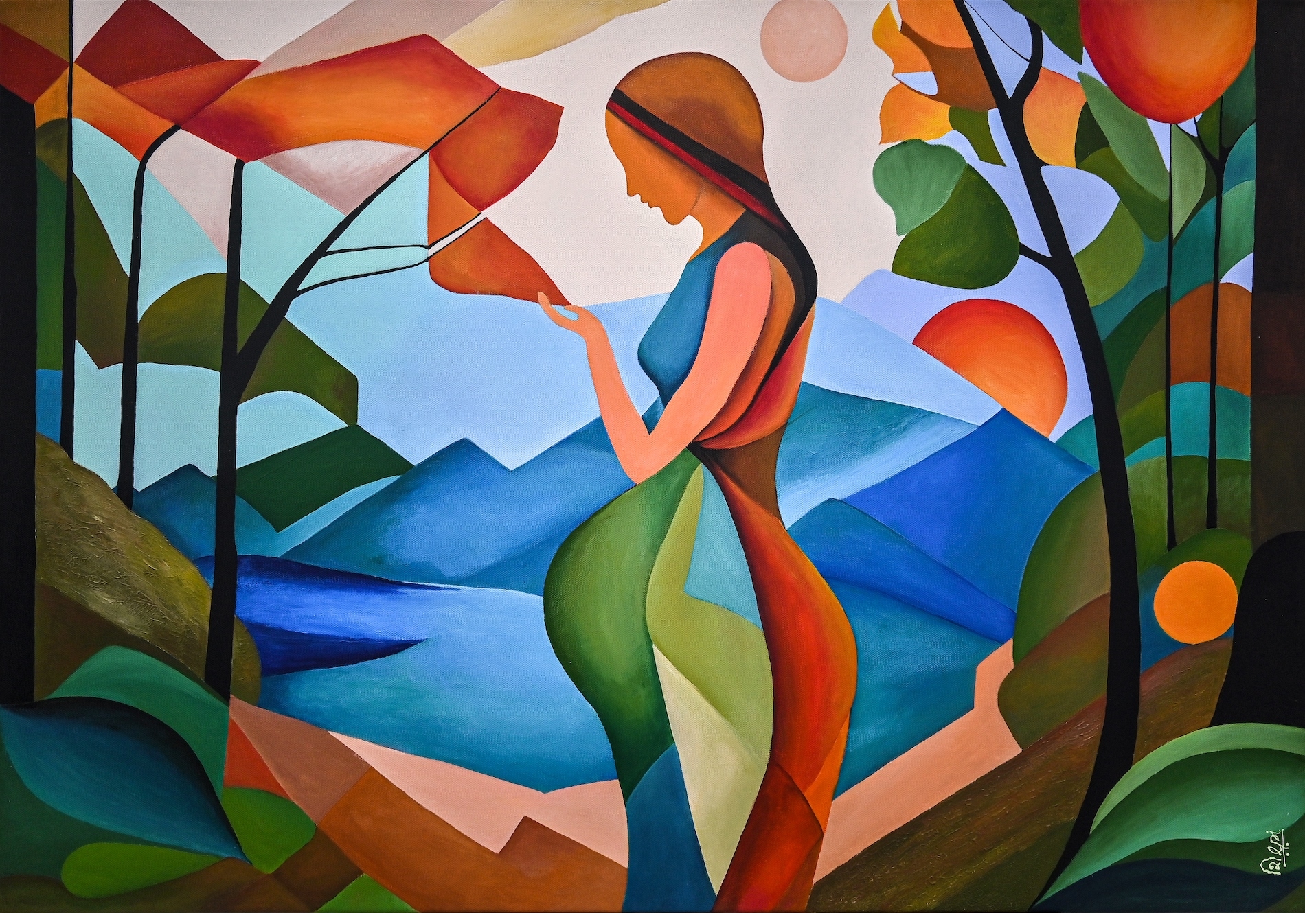 Artwork by Shilpi Dabral, The Origin, Made of acrylic on canvas