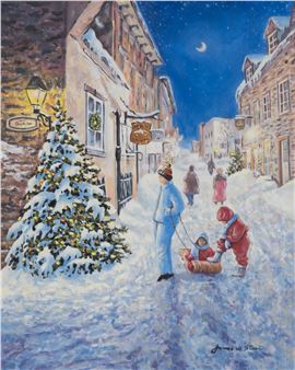 Snowy Street - James W. Stuart