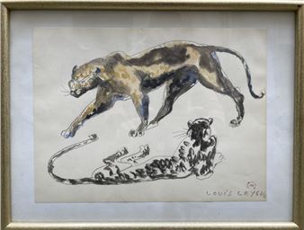 Two panthers - Louis Leygue