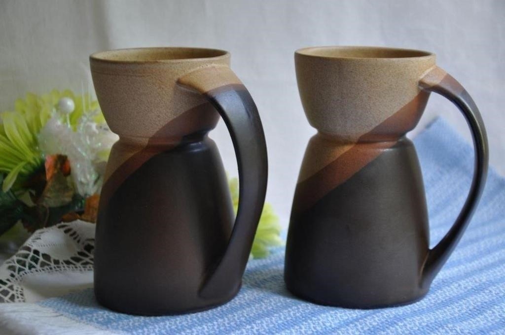 Pierre Legault | Large Sial master potter stoneware mugs 1970’s (1970 ...