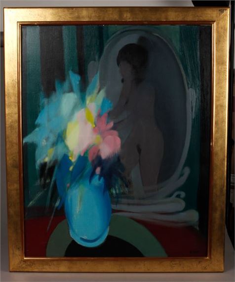 Woman at her toilette Oil on canvas by Alfred Defossez