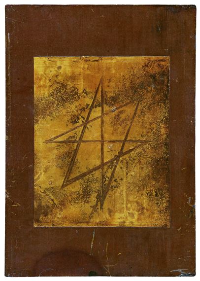 Sechszackiger Stern in Gold by Hermann Glöckner, 1932