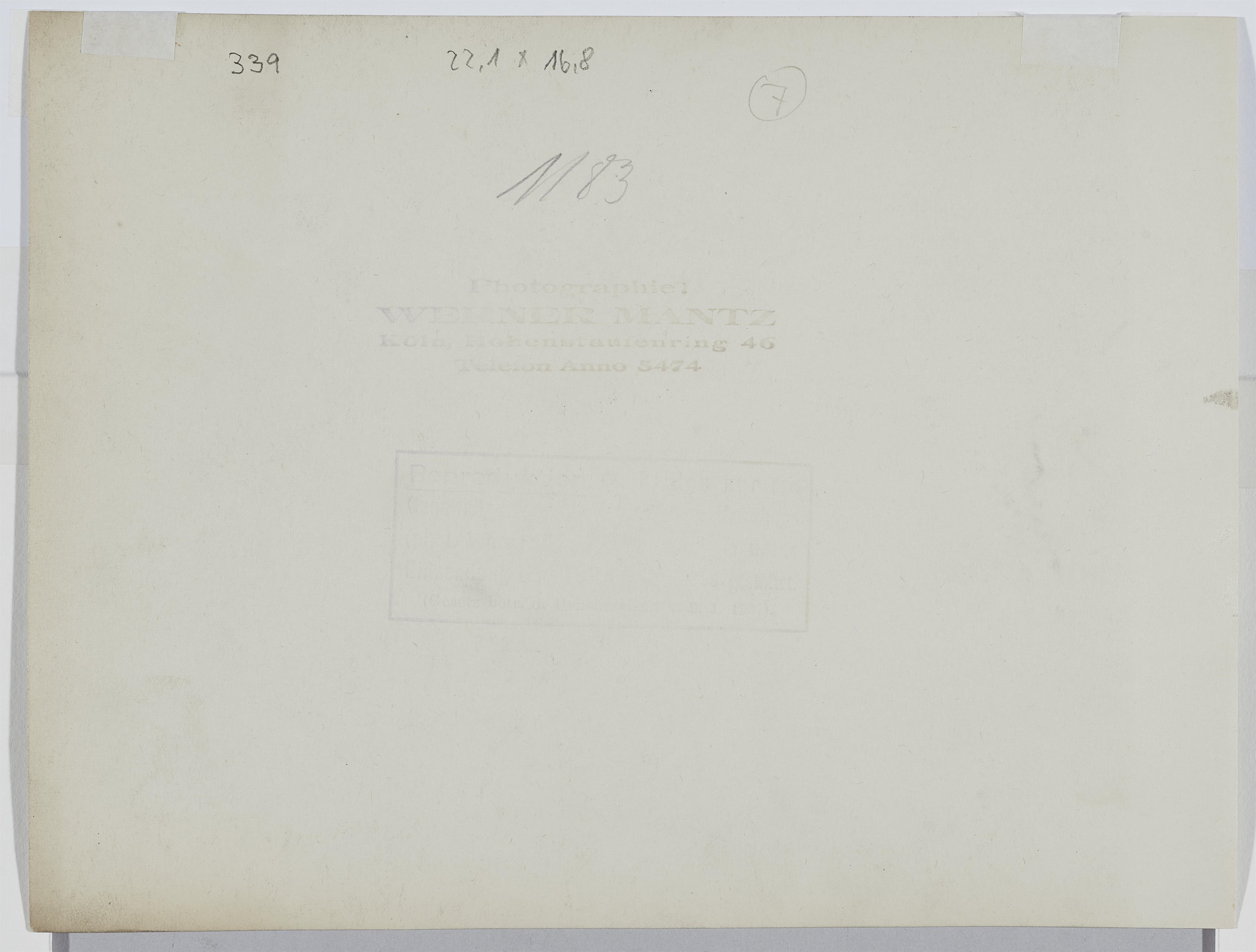 Artwork by Werner Mantz, Weiße Stadt, Köln-Buchforst, Made of vintage gelatin silver print