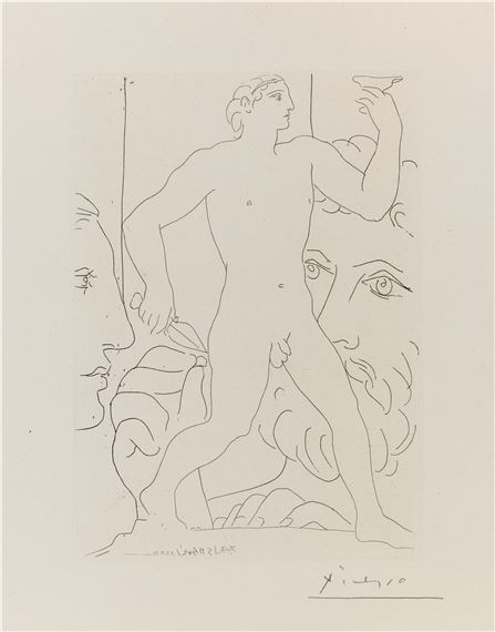 Sculpture d'un Jeune Homme à la Coupe by Ambroise Vollard, 1933