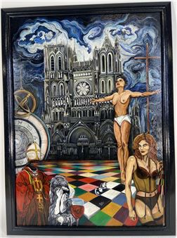 TERNOIS Claude (XXe - XXIe s) : Je suis le chemin la vérité et la vie II  monogrammée  Avec certificat - Claude Ternois